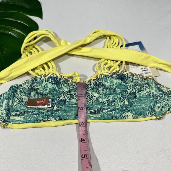 NWT $71‎ Maaji Lady Macrame Heaven Bikini Reversible Top [SZ Small ] #U646 - Picture 12 of 12